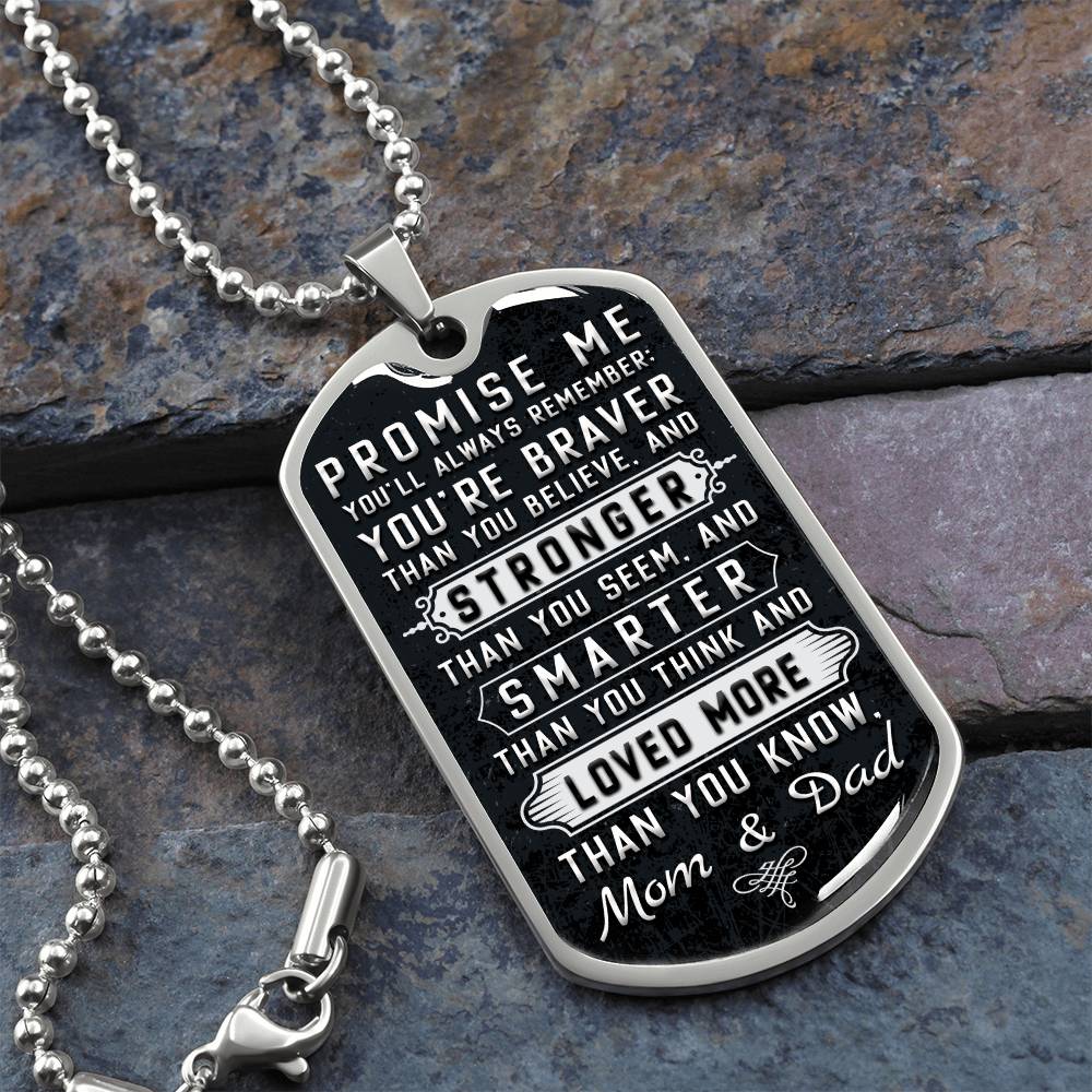 Son - Promise Me - Dog Tag