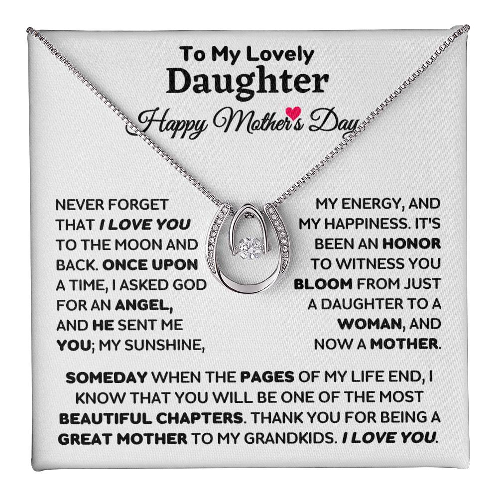 Happy Mother's Day - My Daughter, An Angel From God, My Sunshine - Lucky In Love Necklace[Almost Sold Out]