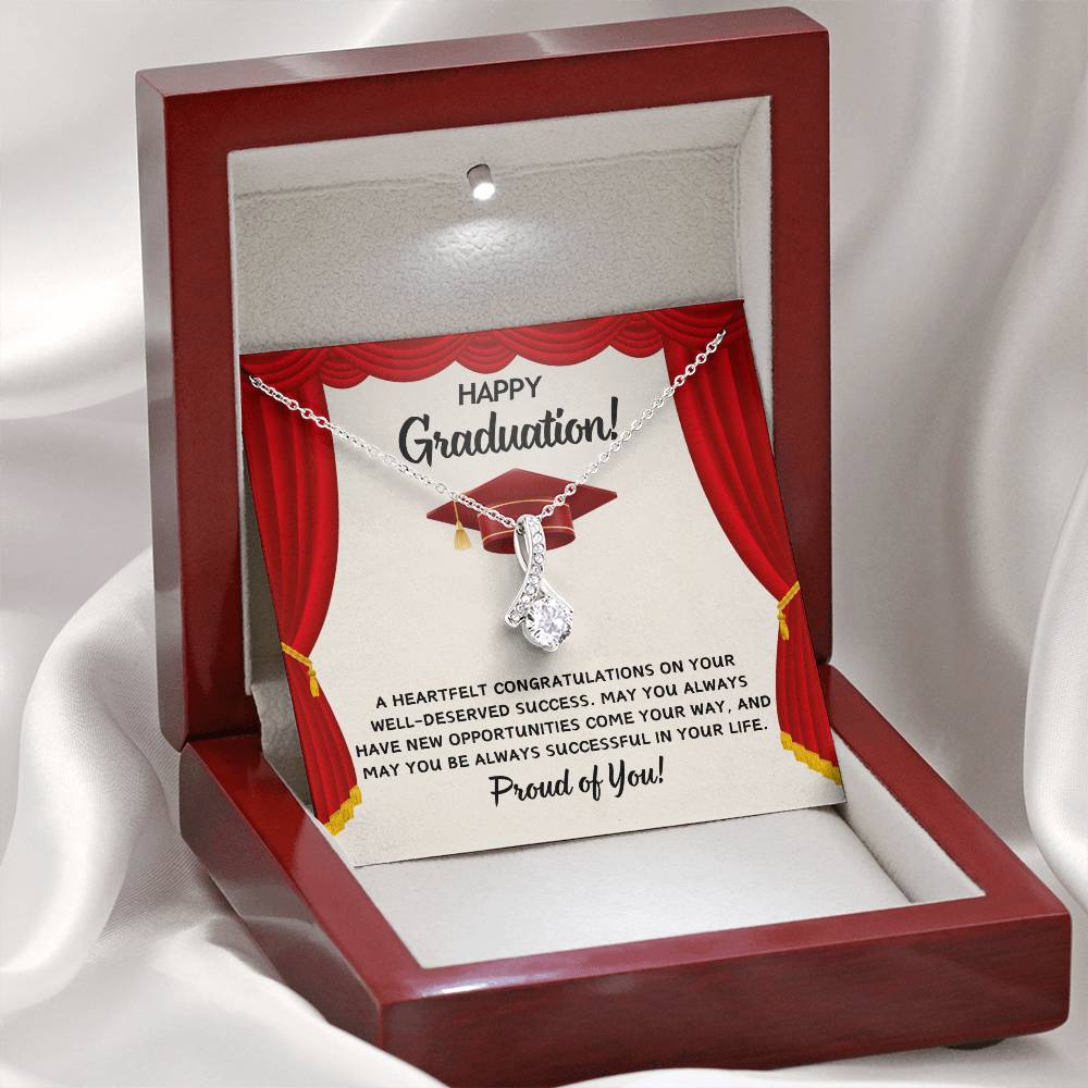 Graduation - Heartfelt Congratulations - Alluring Beauty Necklace