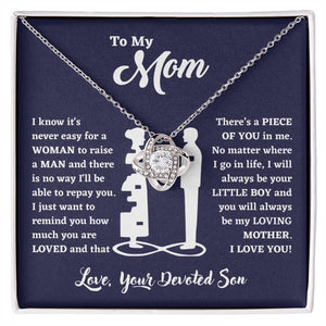 [Almost Sold Out] Mom - Piece Of You In Me - Love Knot Necklace