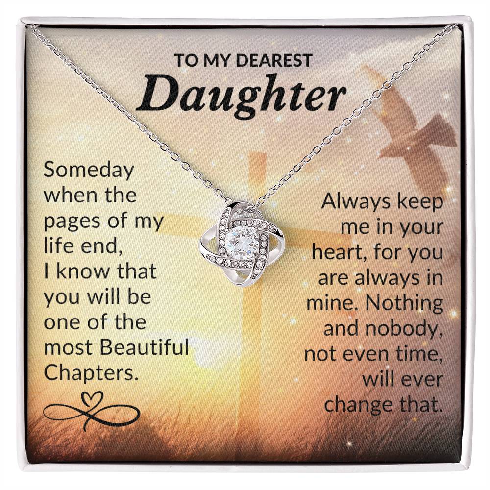 Daughter - Most Beautiful Chapter - Love Knot Necklace