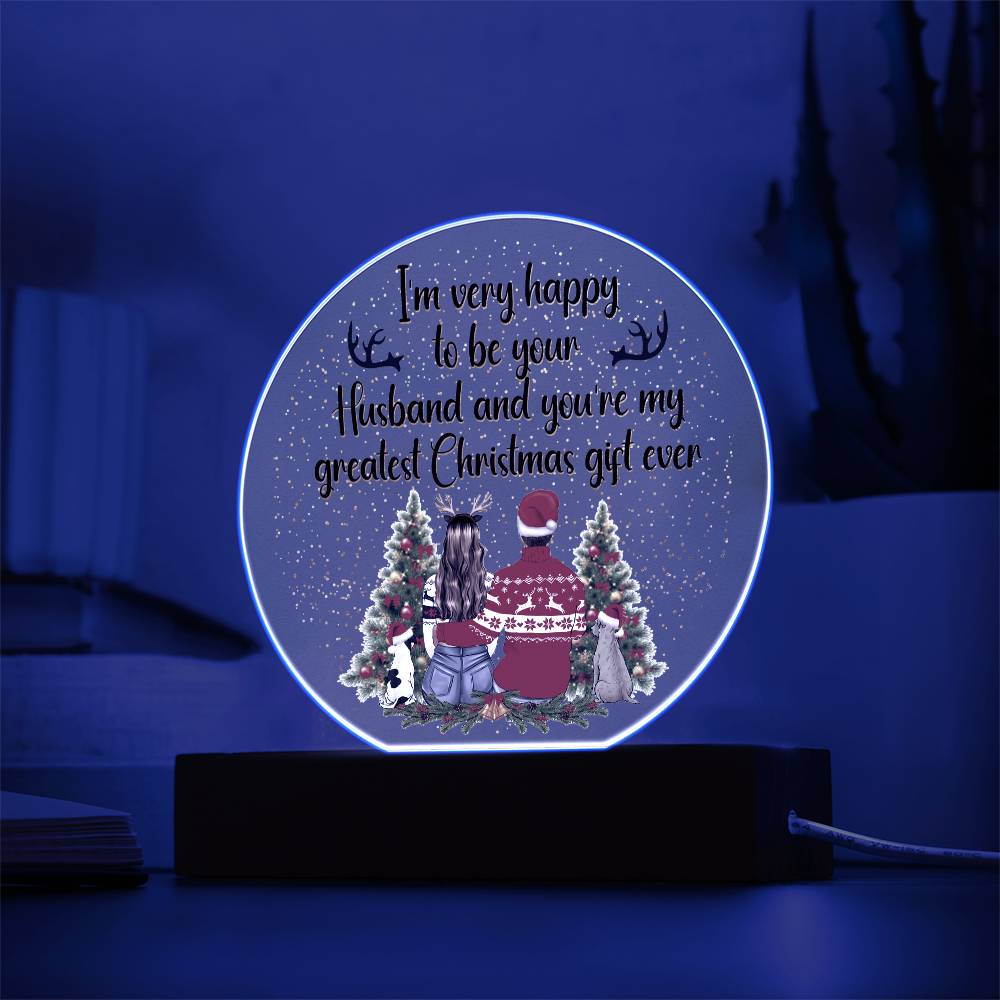 Christmas - Greatest Gift Ever - Circle Acrylic Plaque