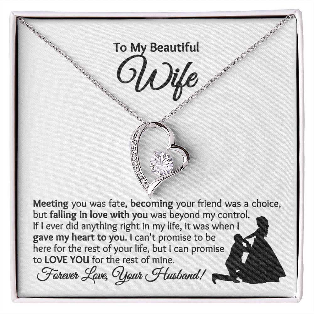 Wife - Falling In Love With You - Forever Love Necklace - [WbBt1