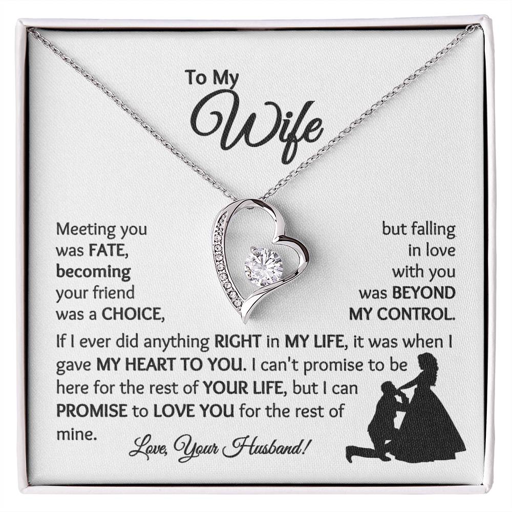 Wife - Falling In Love With You - Forever Love Necklace - [WbBt]