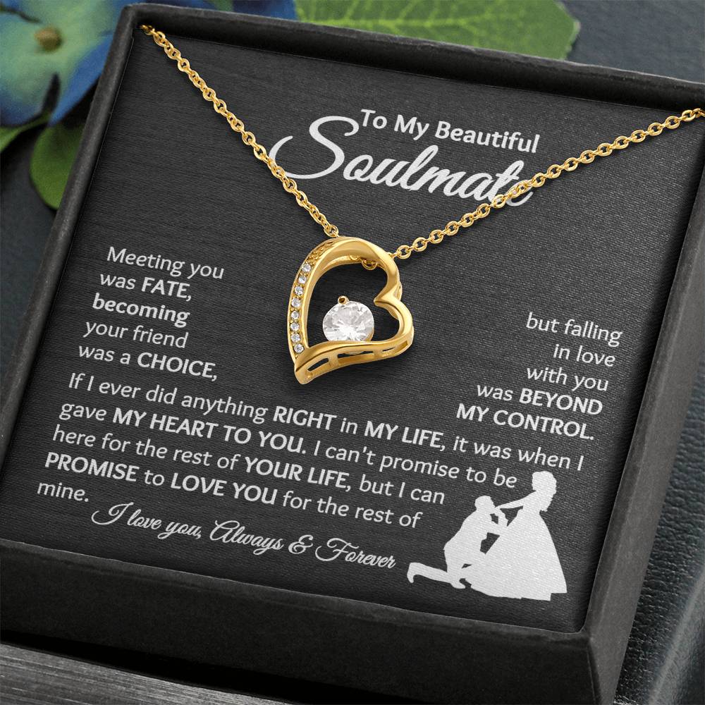 Soulmate - Falling In Love With You - Forever Love Necklace - [BbiWt]