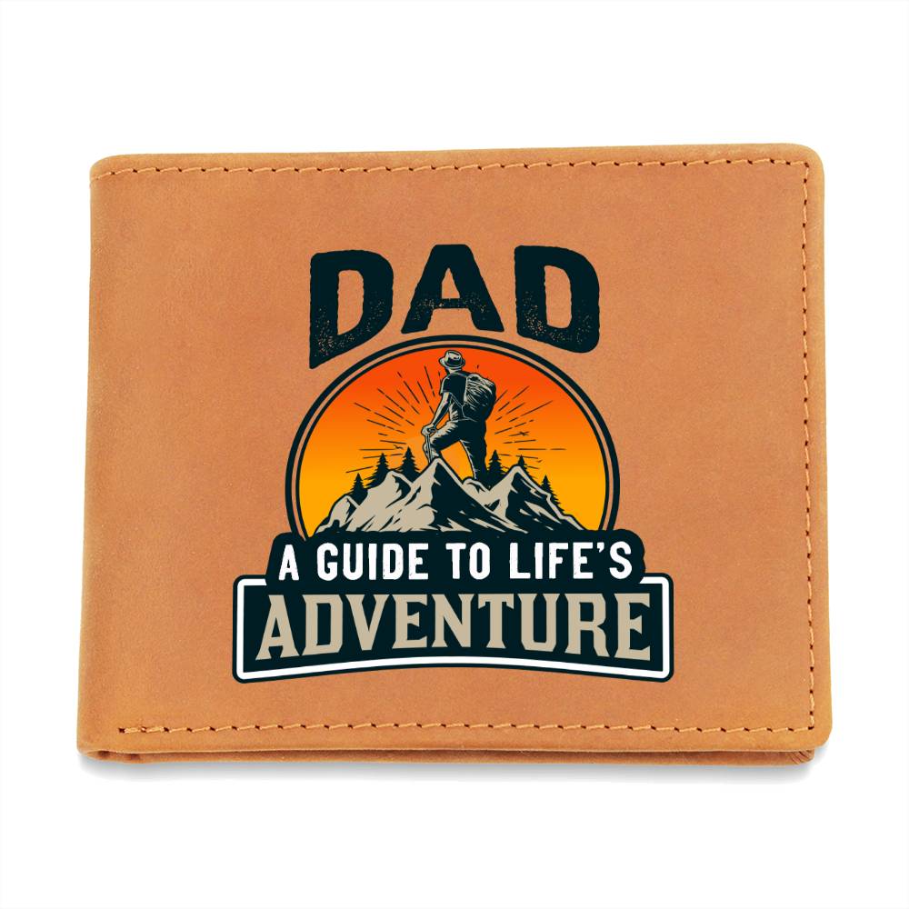 Dad, Guide To Life's Adventure, Leather Wallet