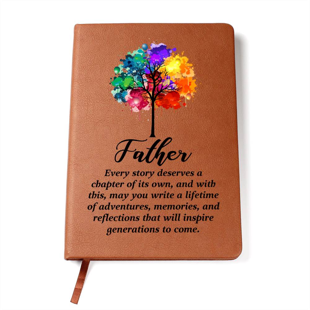 Father's Lifetime Story Leather Journal
