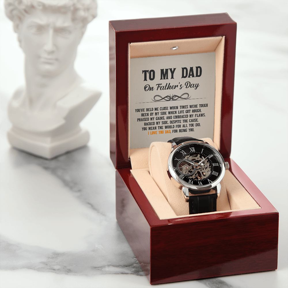 To My Dad For Father's Day | Men's Openwork Watch