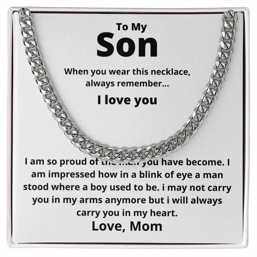 Son - In A Blink Of Eye - Cuban Link Chain Necklace