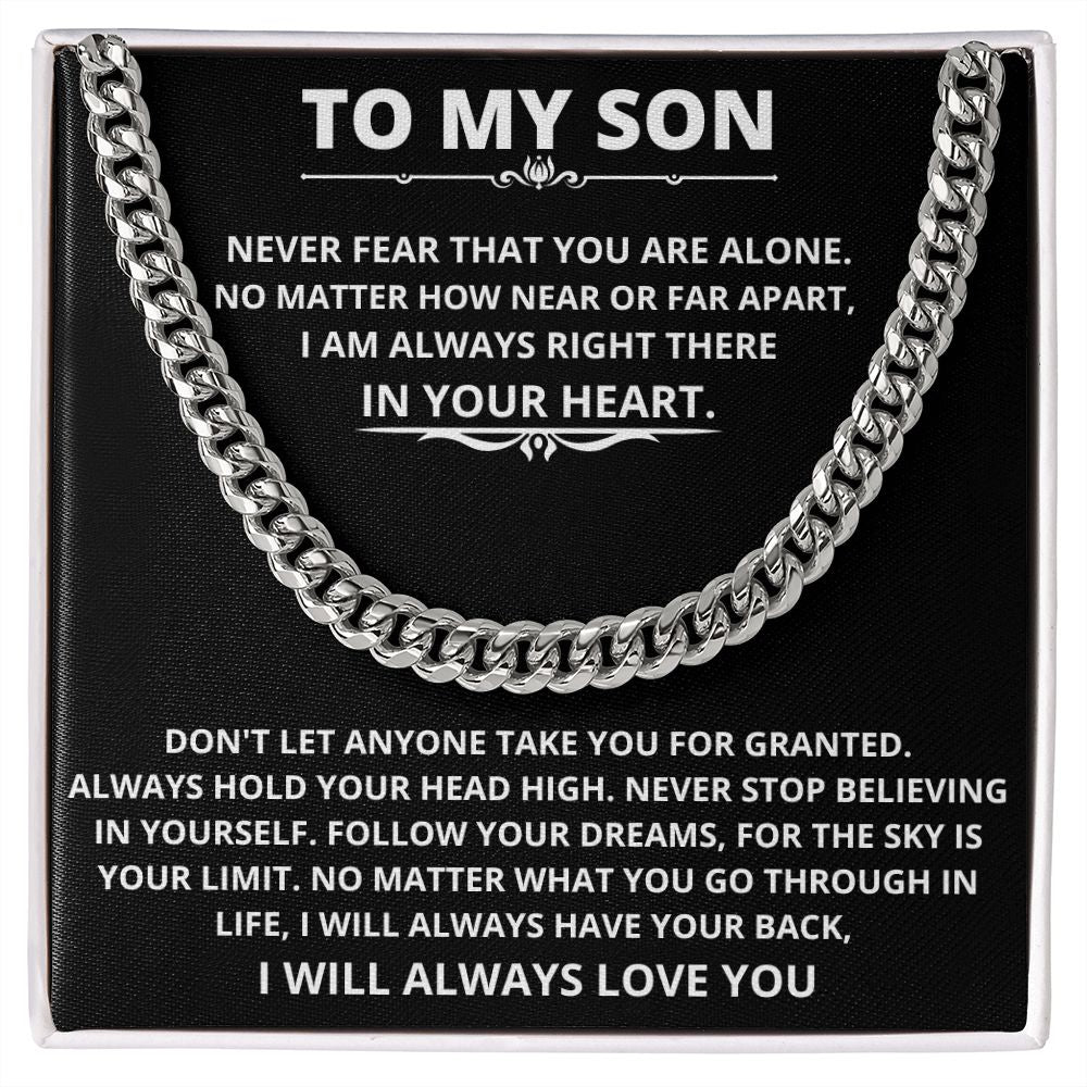 Son - Never Fear That You Are Alone - Cuban Link Necklace