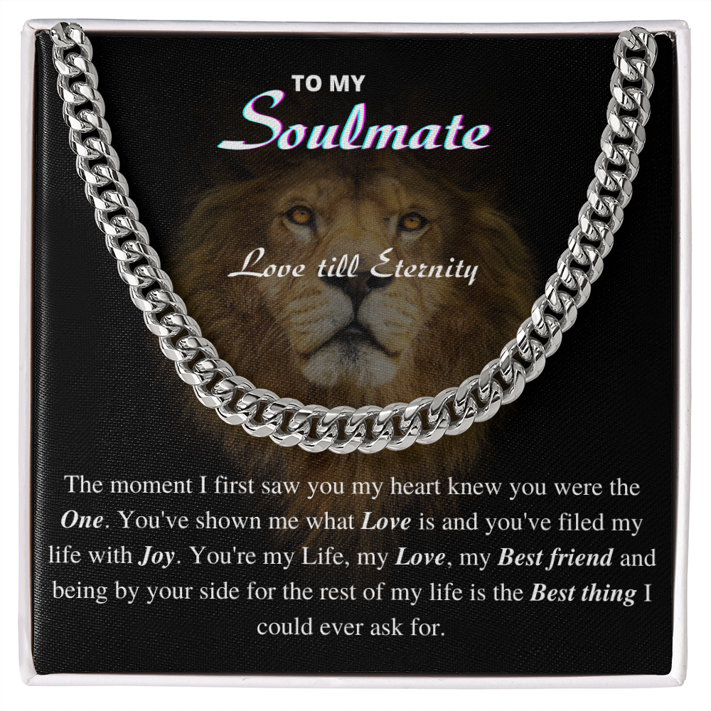 Soulmate - Love Till Eternity | Cuban Link Chain Necklace