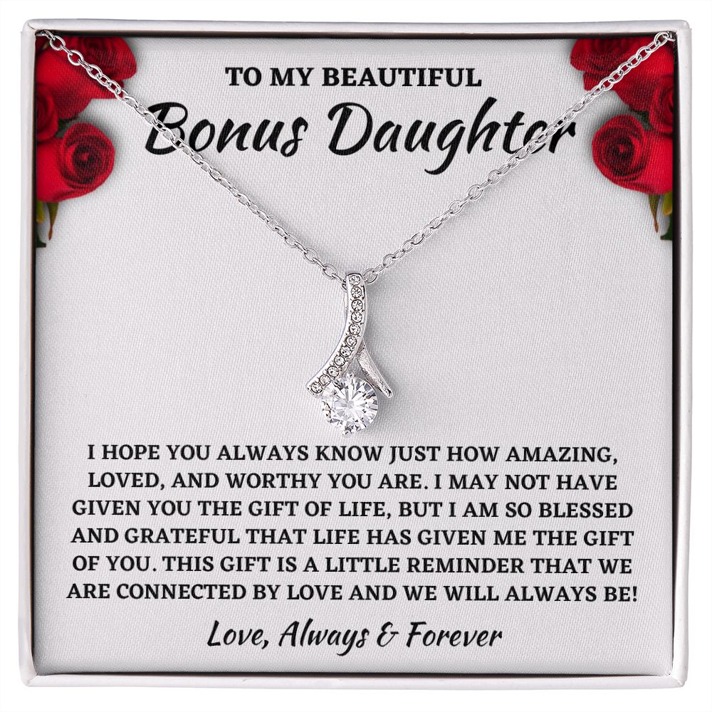 Bonus Daughter - Life Blessing Gift - Alluring Beauty Necklace