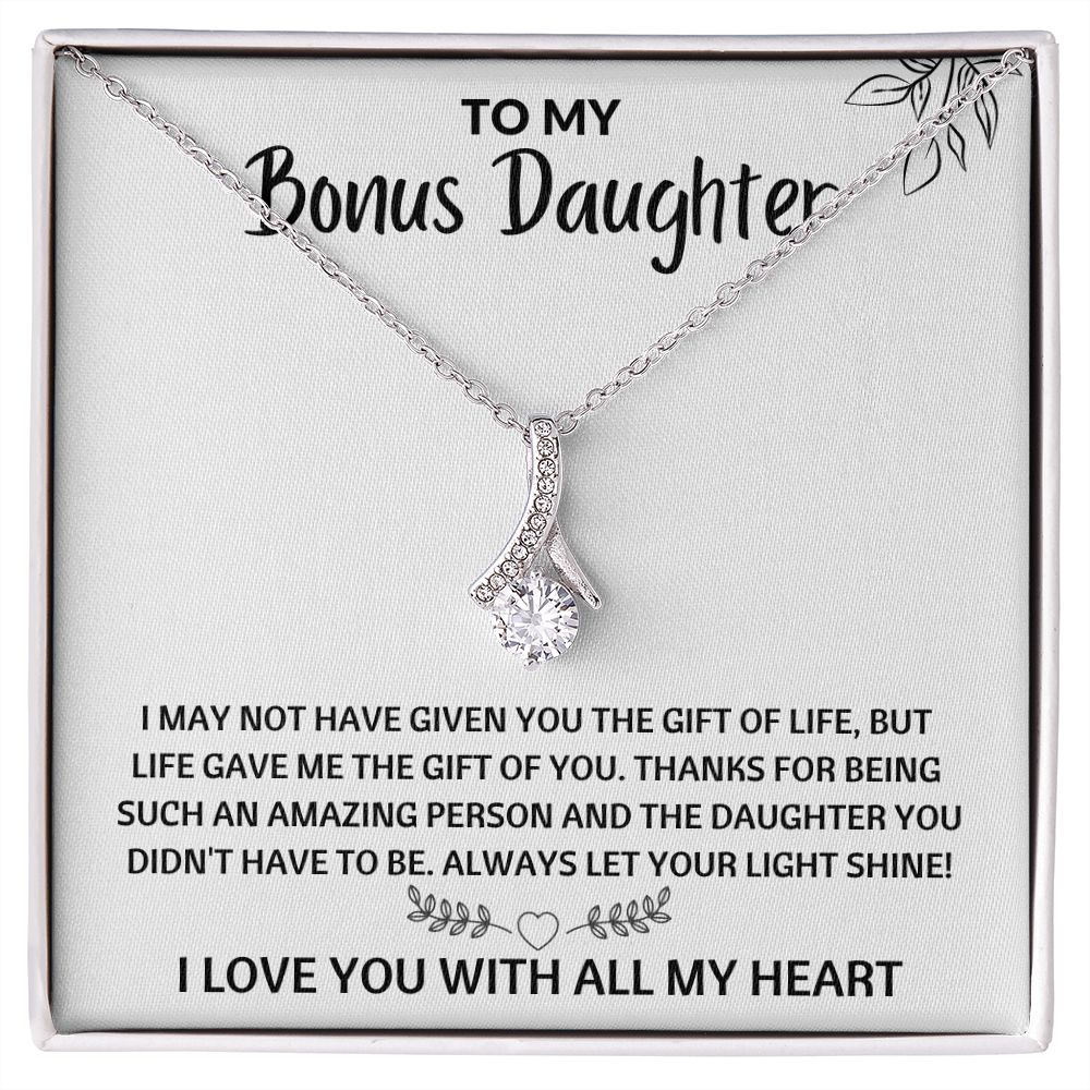 Bonus Daughter - Always Let Your Light Shine - Alluring Beauty necklace