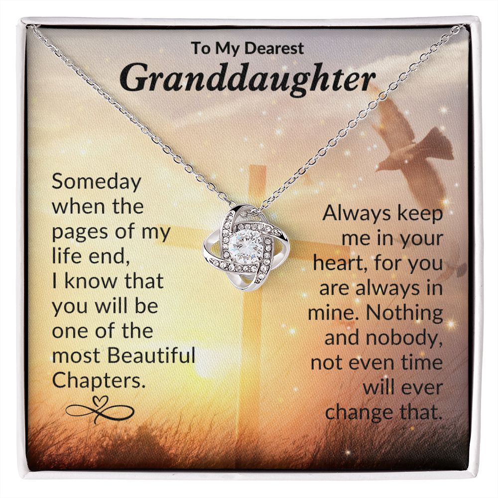 Granddaughter - Someday When - Love Knot Necklace