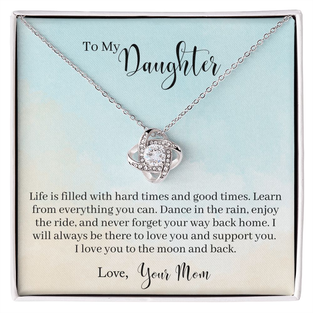 Daughter - Enjoy The Ride - Love Knot Necklace
