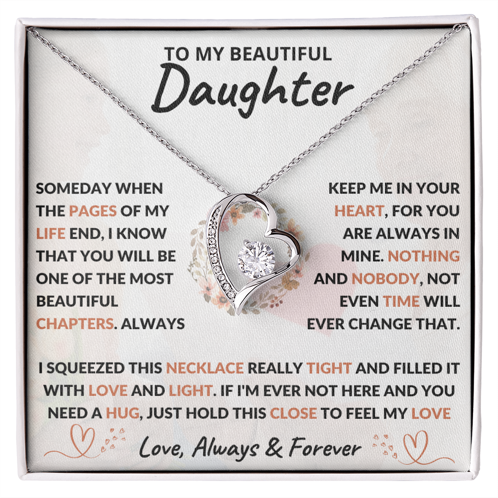 Daughter - Hold This Close To Feel My Love - Forever Love Necklace