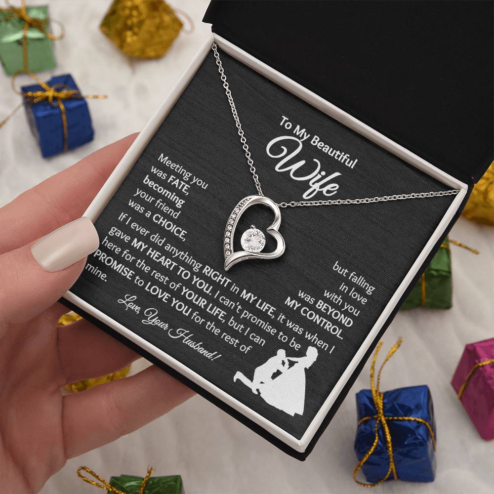 Wife - Falling In Love With You - Forever Love Necklace - [BbiWt]