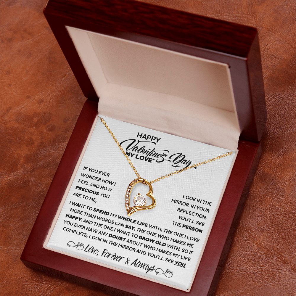 Valentine's Day - You Are The Love Of My Life - Forever Love Necklace