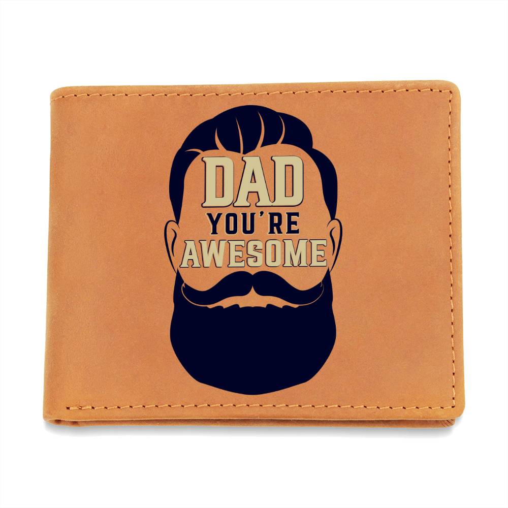 Awesome Dad Leather Wallet