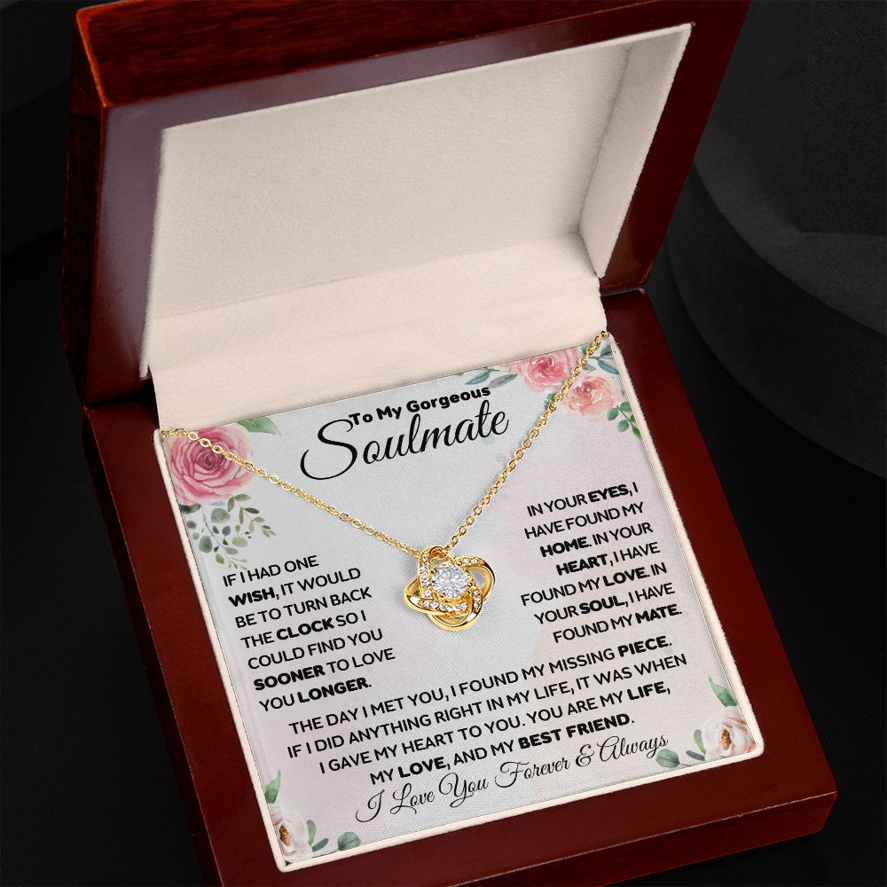 Soulmate - The Day I Met You - Love Knot Necklace