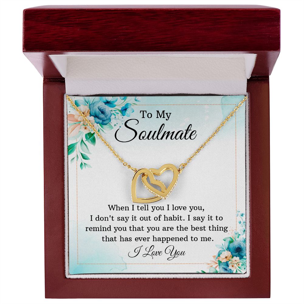 Soulmate - You're The Best Thing - Interlocking Hearts Necklace