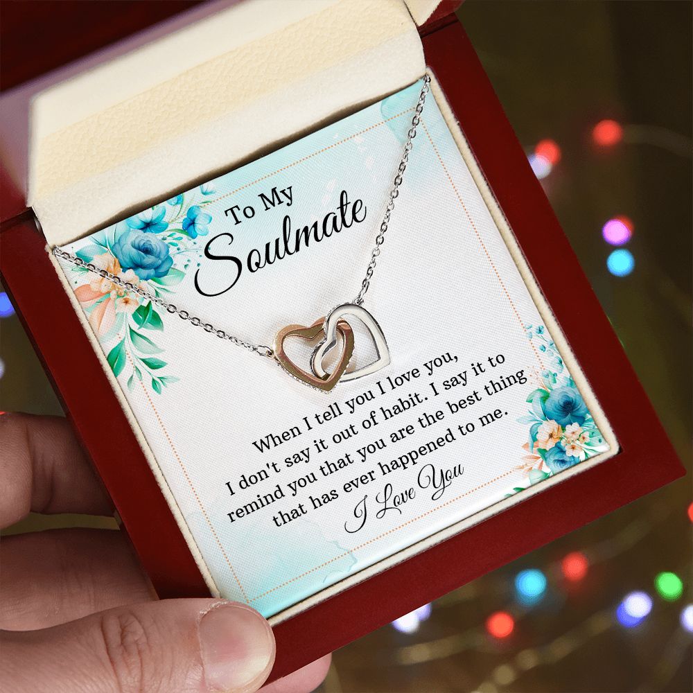 Soulmate - You're The Best Thing - Interlocking Hearts Necklace