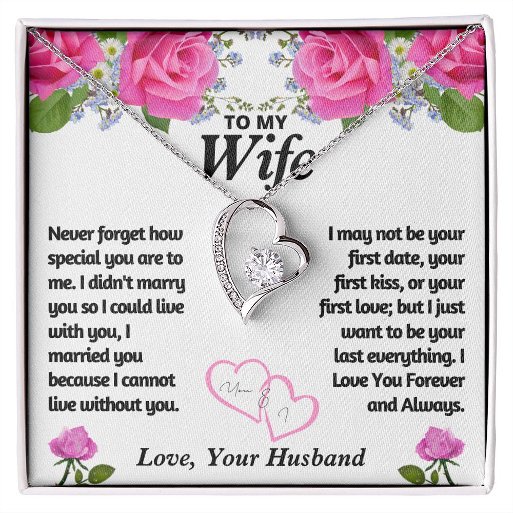 Forever Love Necklace To My Wife - You And I Forever From Loving Husband