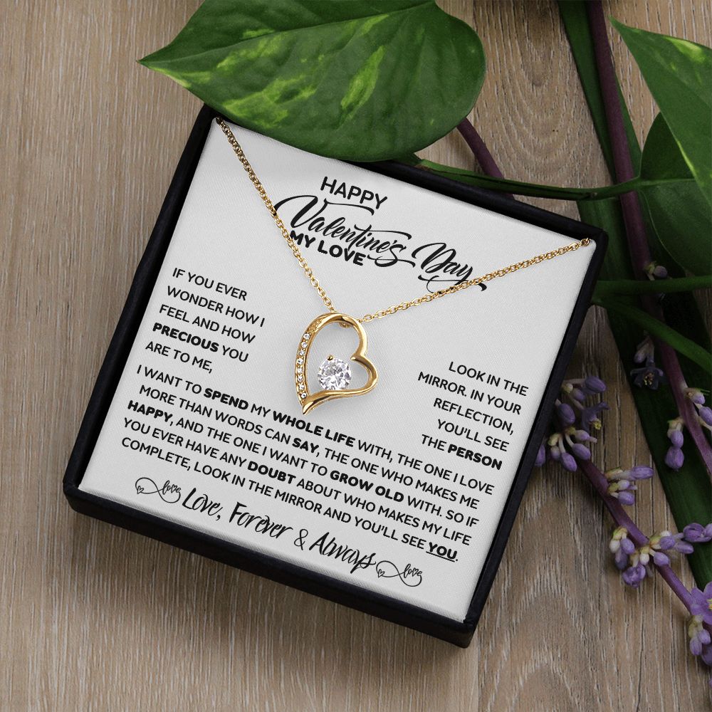 Valentine's Day - You Are The Love Of My Life - Forever Love Necklace